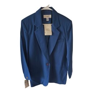 Career Essentials (JCP) Vintage NWT Women's Blue Blazer Size 14